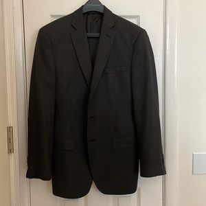 Men’s Slim-Fit Wool Woven Herringbone Sport Coat. Size 38 Regular